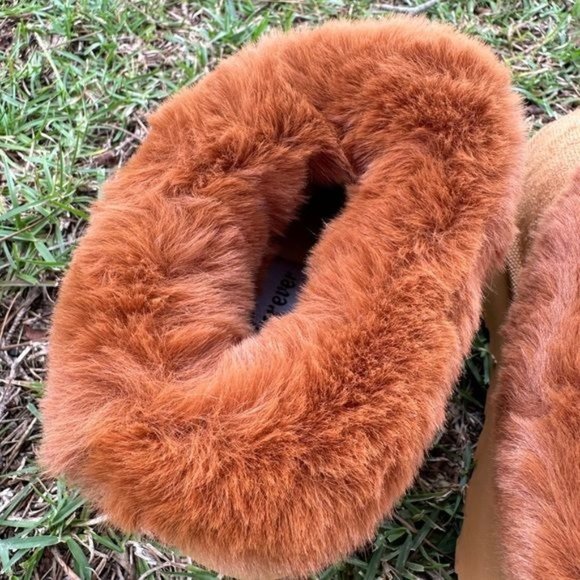 RELISTED Tazz-y Fur Slide On - Chestnut - Picture 7 of 9